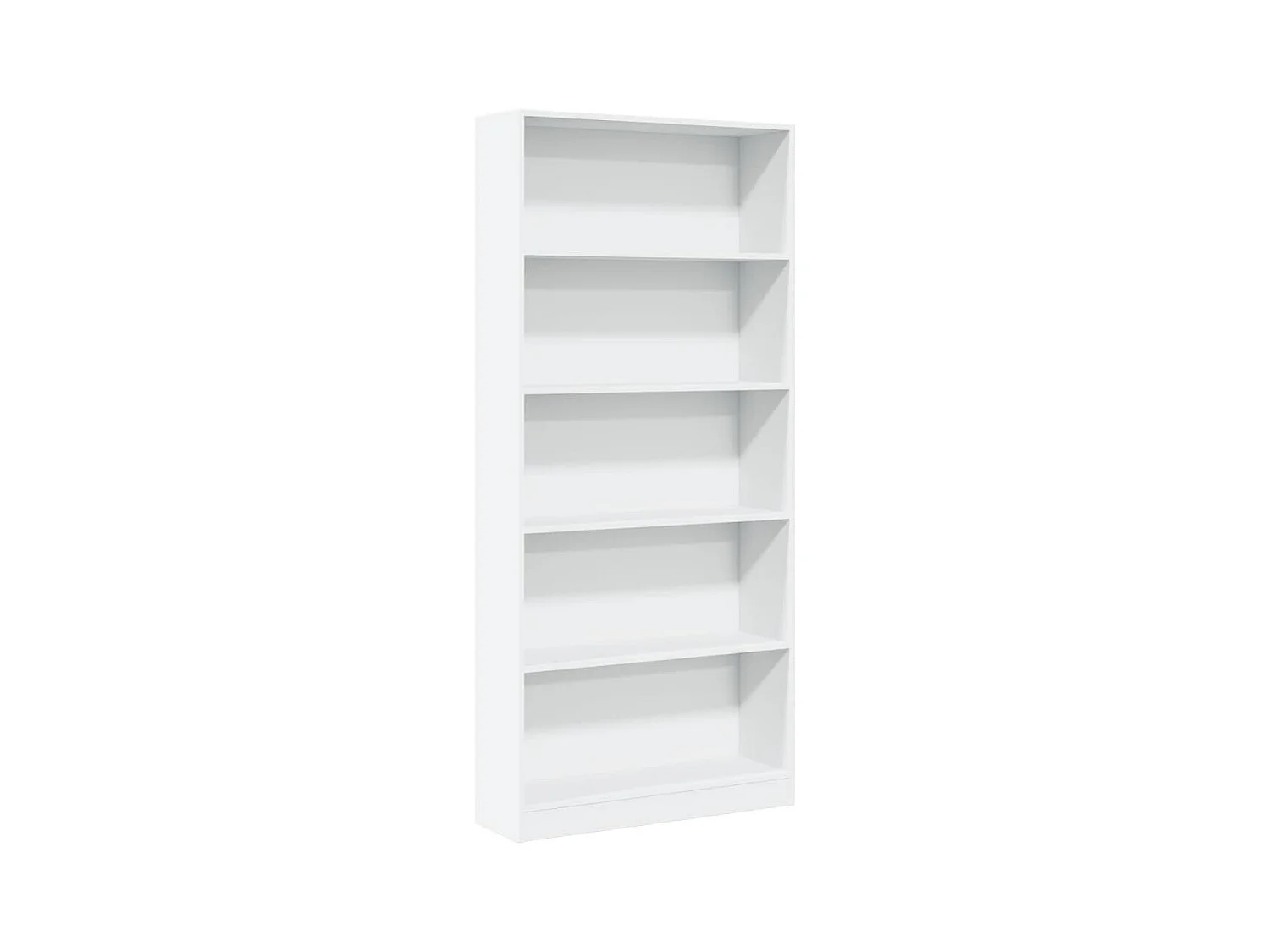 Bibliothèque | Etagère de rangement | Meuble de rangement blanc 80x24x176 cm bois d'ingénierie