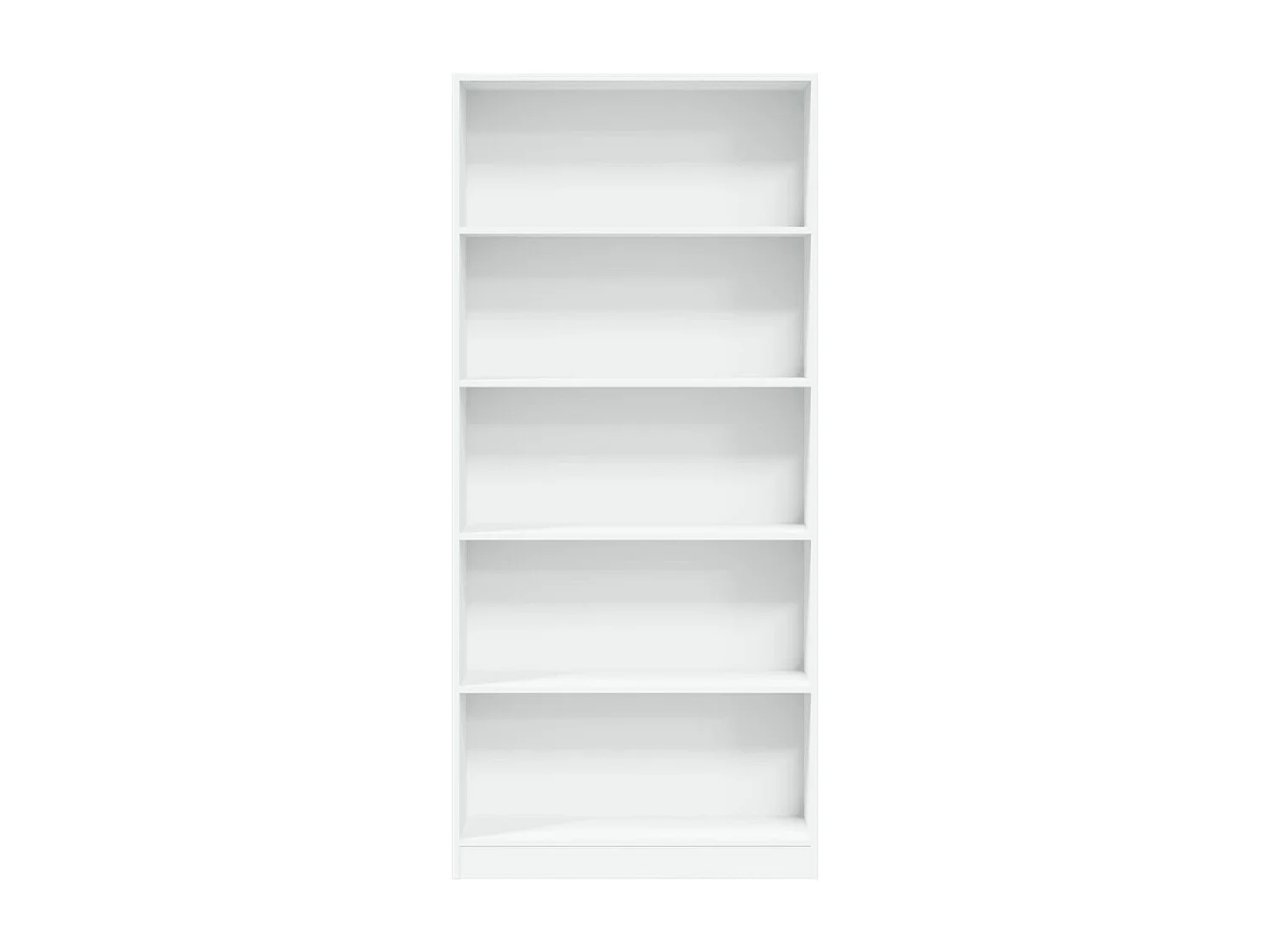 Bibliothèque | Etagère de rangement | Meuble de rangement blanc 80x24x176 cm bois d'ingénierie
