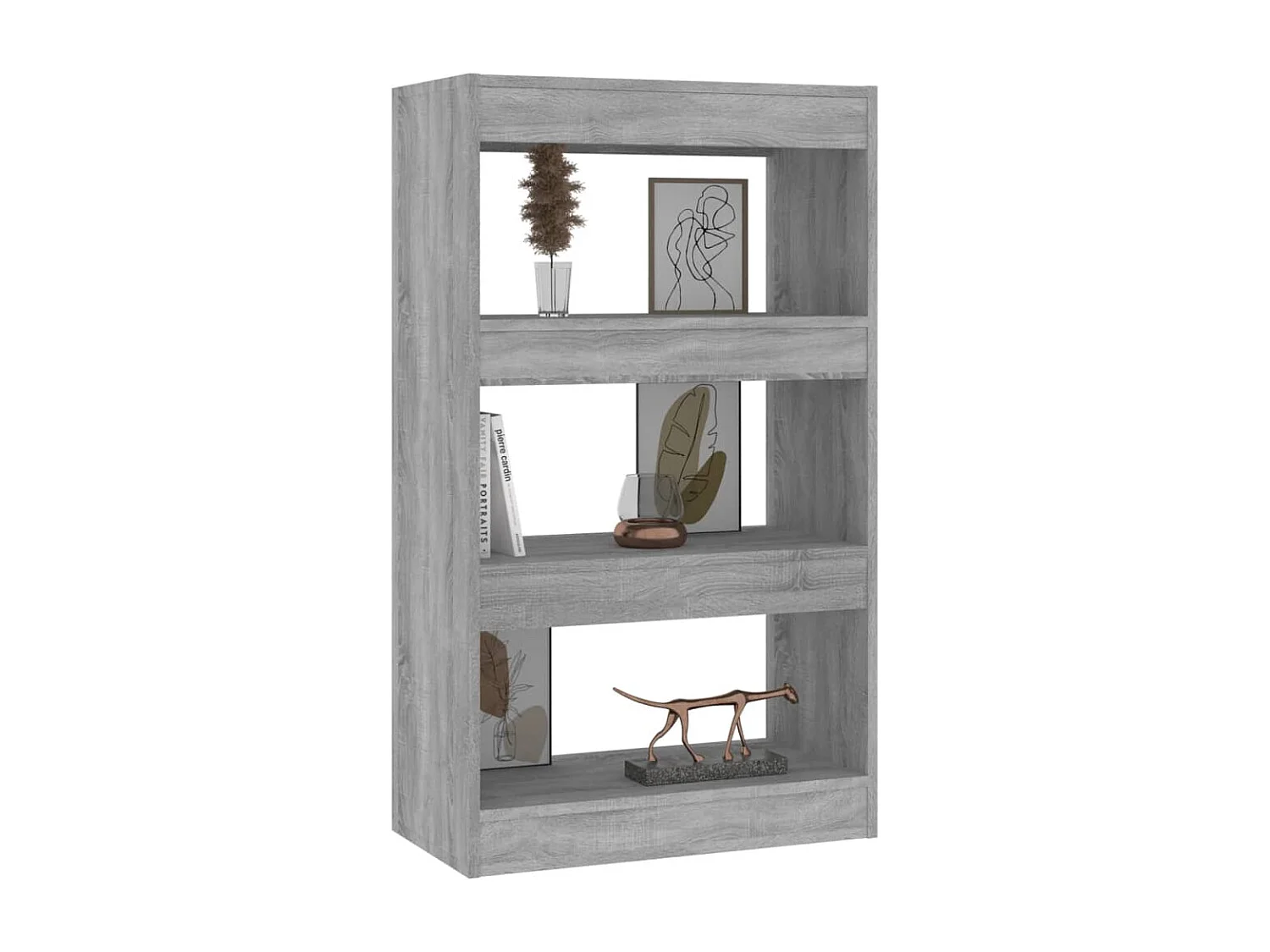 Bibliothèque | Etagère de rangement | Meuble de rangement Sonoma gris Bois d'ingénierie