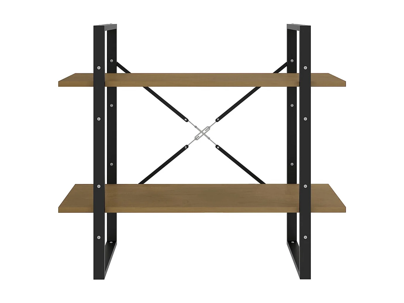 Libreria | Scaffale | Mobile di stoccaggio a 2 Ripiani 80x30x70 cm in Legno Massello di Pino