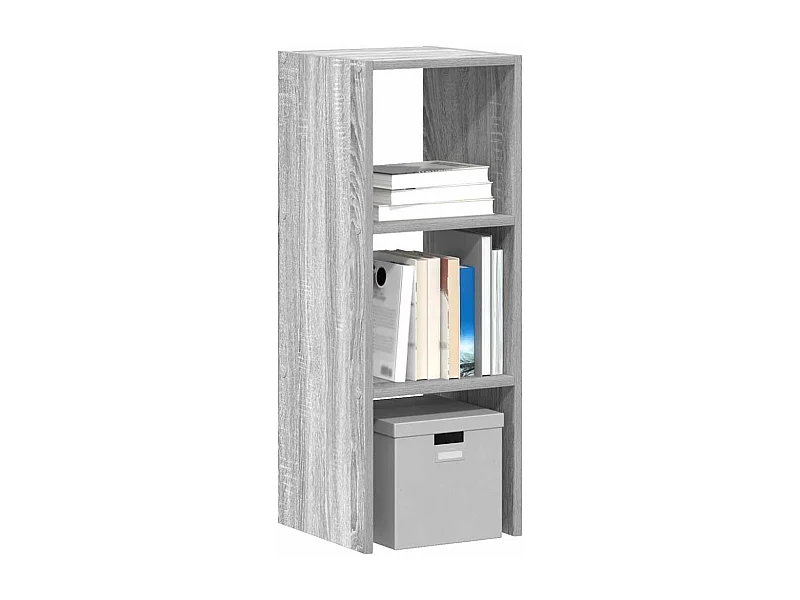 Bibliothèque | Etagère de rangement | Meuble de rangement empilable sonoma gris 30x30x80 cm bois ingénierie