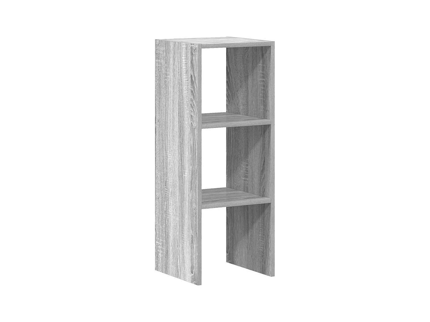 Bibliothèque | Etagère de rangement | Meuble de rangement empilable sonoma gris 30x30x80 cm bois ingénierie