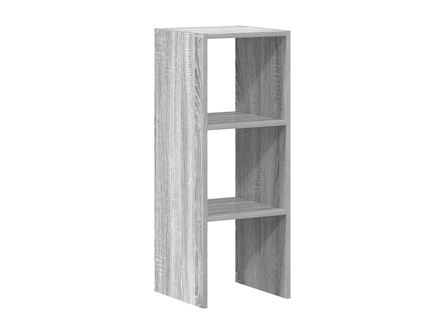 Bibliothèque | Etagère de rangement | Meuble de rangement empilable sonoma gris 30x30x80 cm bois ingénierie