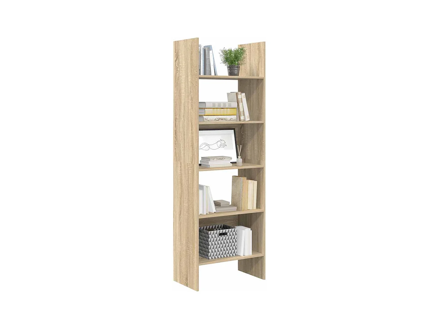 Bibliothèque | Etagère de rangement | Meuble de rangement Chêne sonoma 60x35x180 cm Bois d’ingénierie