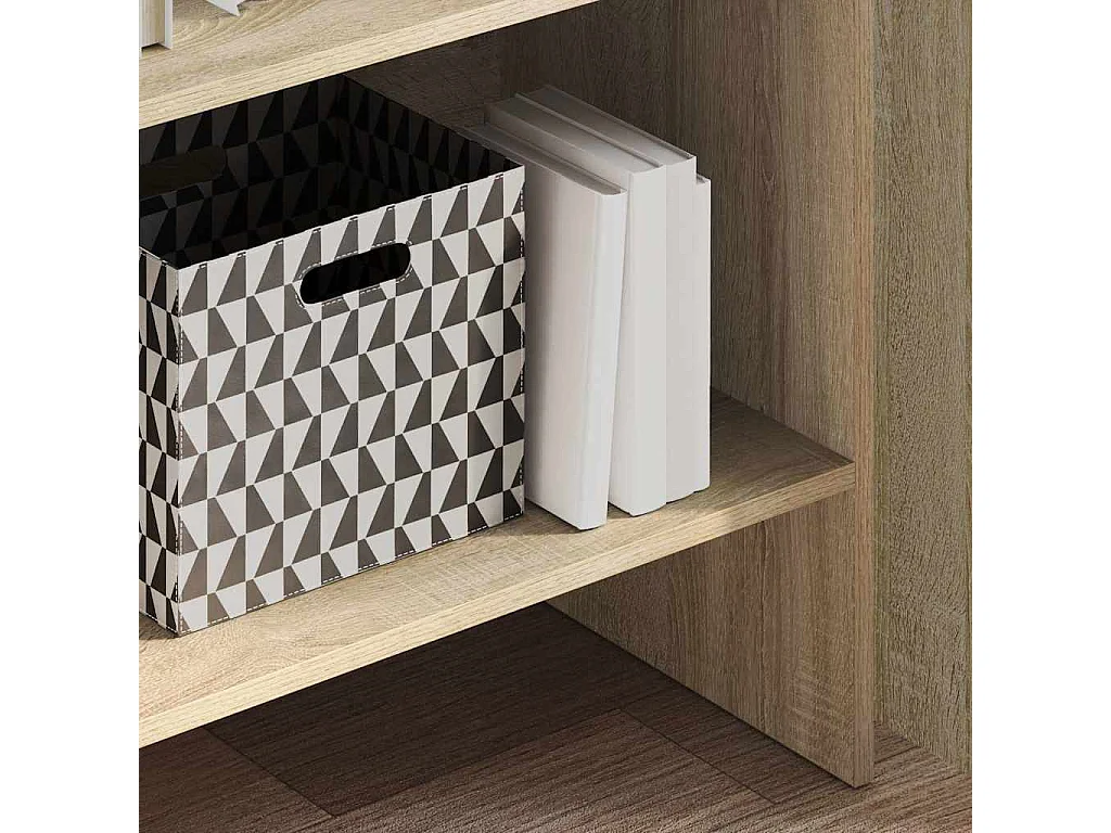 Bibliothèque | Etagère de rangement | Meuble de rangement Chêne sonoma 60x35x180 cm Bois d’ingénierie