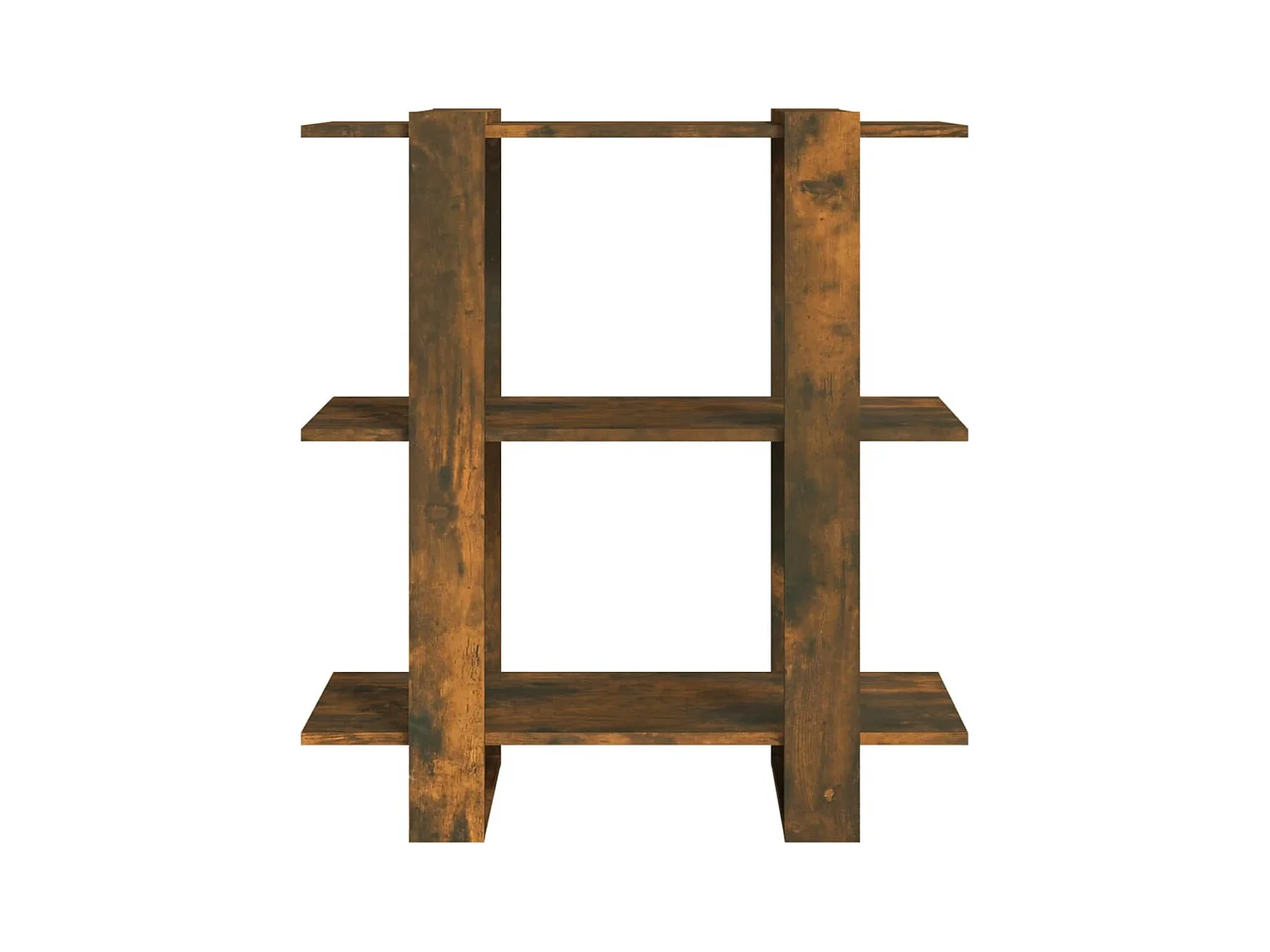 Bibliothèque | Etagère de rangement | Meuble de rangement Chêne fumé 80x30x87 cm