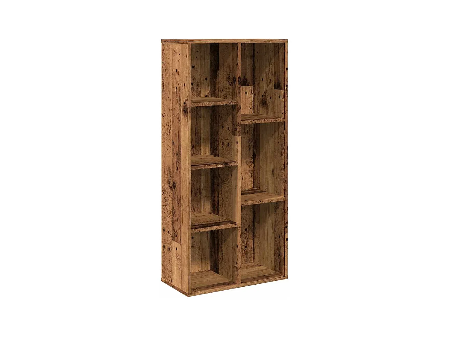 Libreria | Scaffale | Mobile di stoccaggio Legno Antico 50x25x104 cm