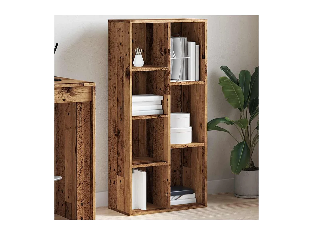 Libreria | Scaffale | Mobile di stoccaggio Legno Antico 50x25x104 cm