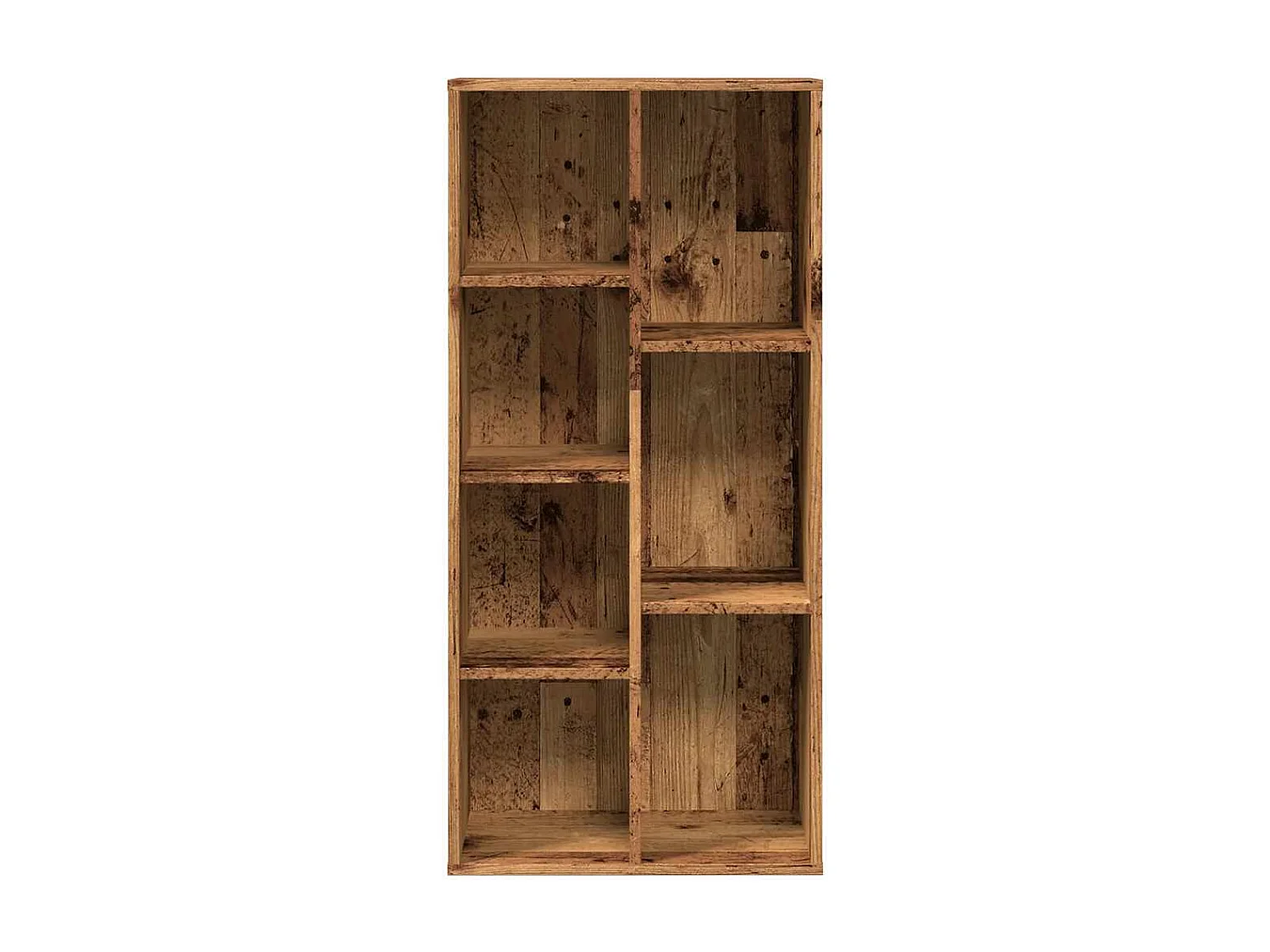 Bibliothèque | Etagère de rangement | Meuble de rangement vieux bois 50x25x104 cm