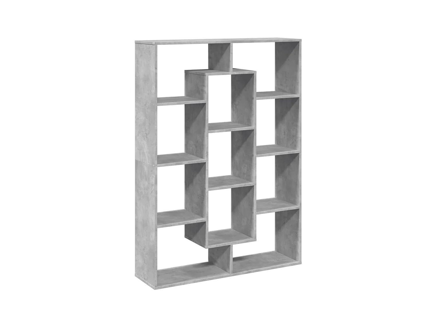 Bibliothèque | Etagère de rangement | Meuble de rangement gris béton 102x29x143 cm bois d'ingénierie