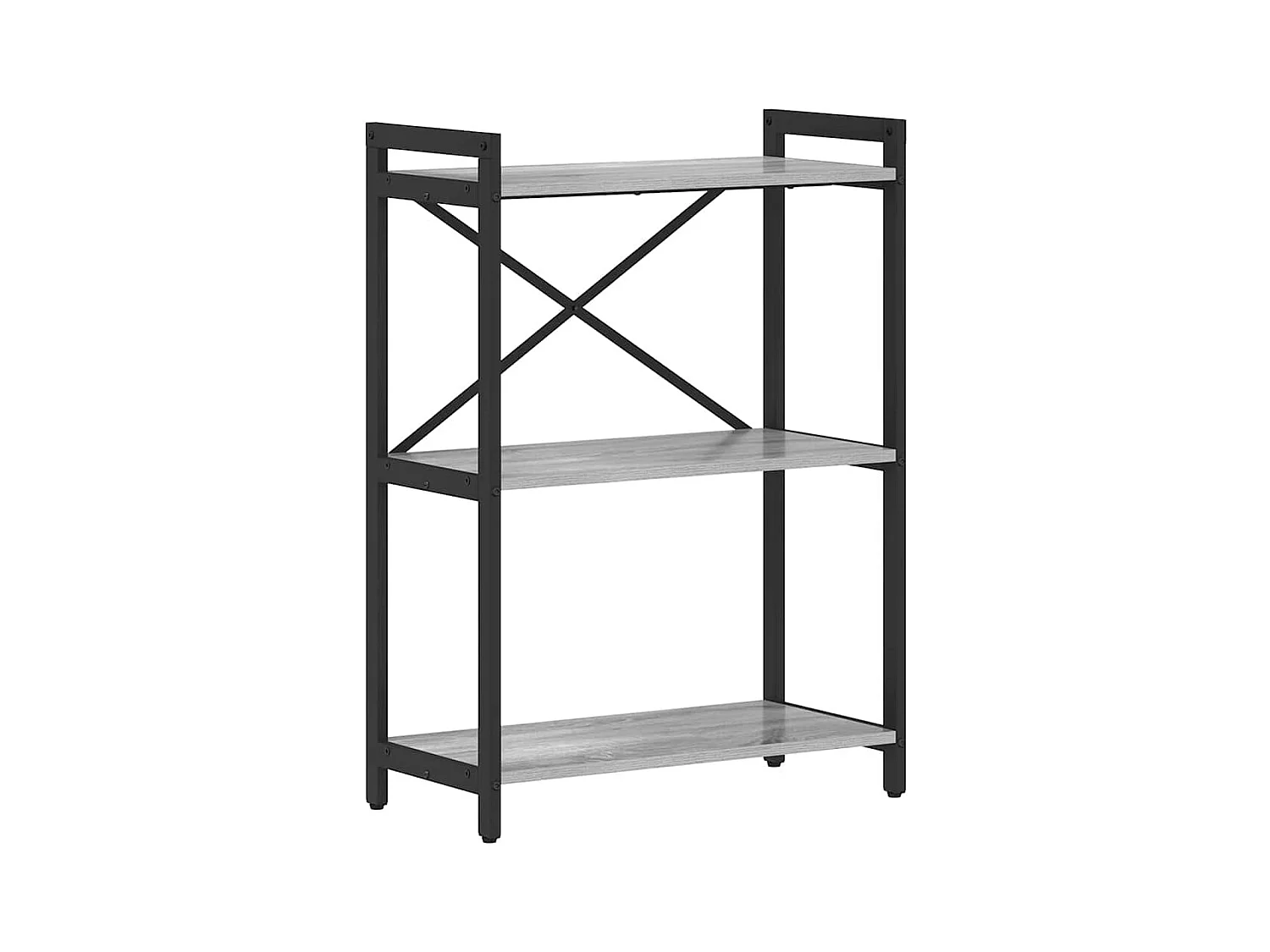 Bibliothèque | Etagère de rangement | Meuble de rangement Sonoma gris 60 x 30 x 83 cm Bois d'ingénierie