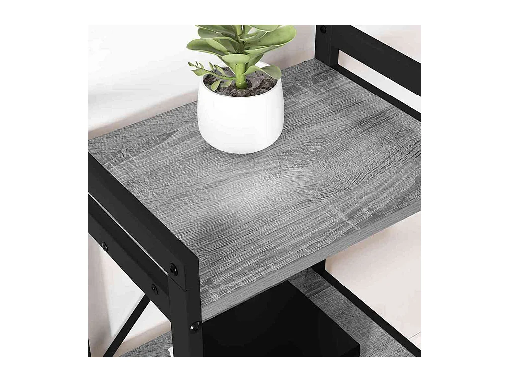 Bibliothèque | Etagère de rangement | Meuble de rangement Sonoma gris 60 x 30 x 83 cm Bois d'ingénierie