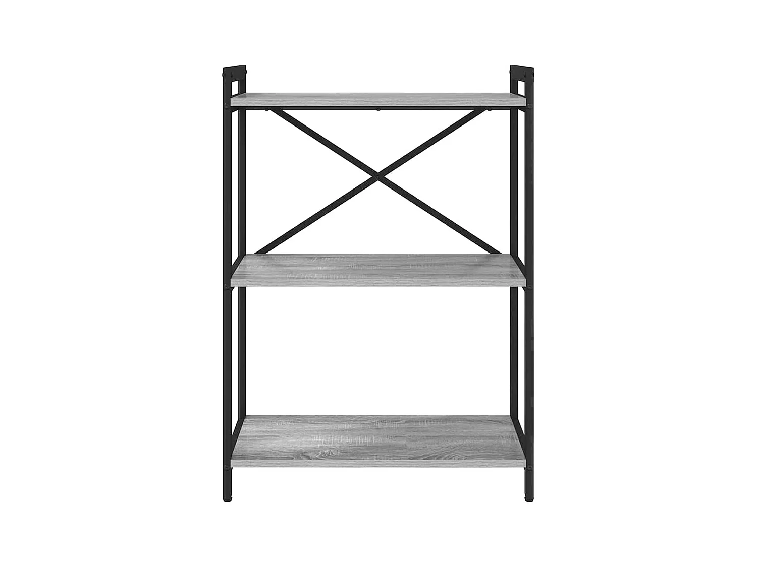 Bibliothèque | Etagère de rangement | Meuble de rangement Sonoma gris 60 x 30 x 83 cm Bois d'ingénierie