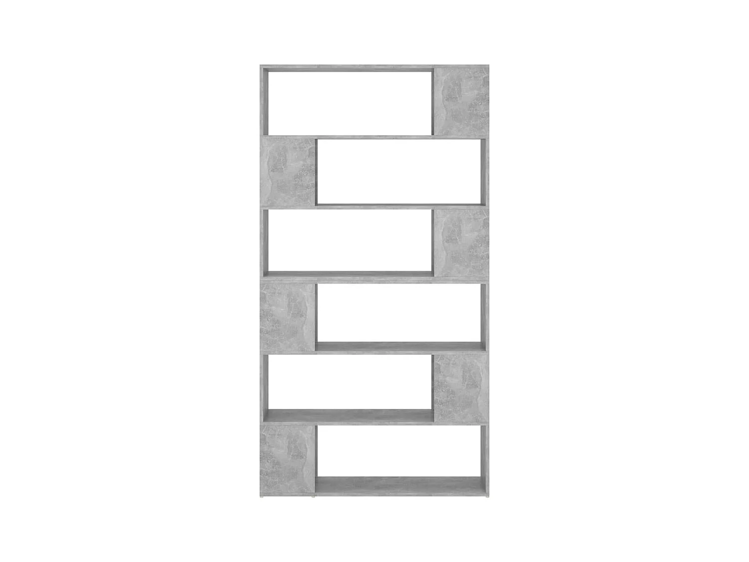 Bibliothèque | Etagère de rangement | Meuble de rangement Gris béton 100x24x188 cm