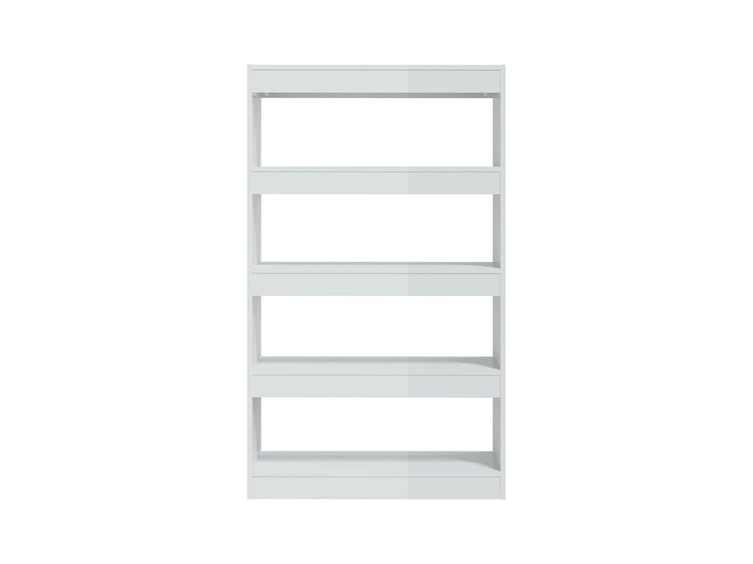 Bibliothèque | Etagère de rangement | Meuble de rangement Blanc brillant bois ingénierie