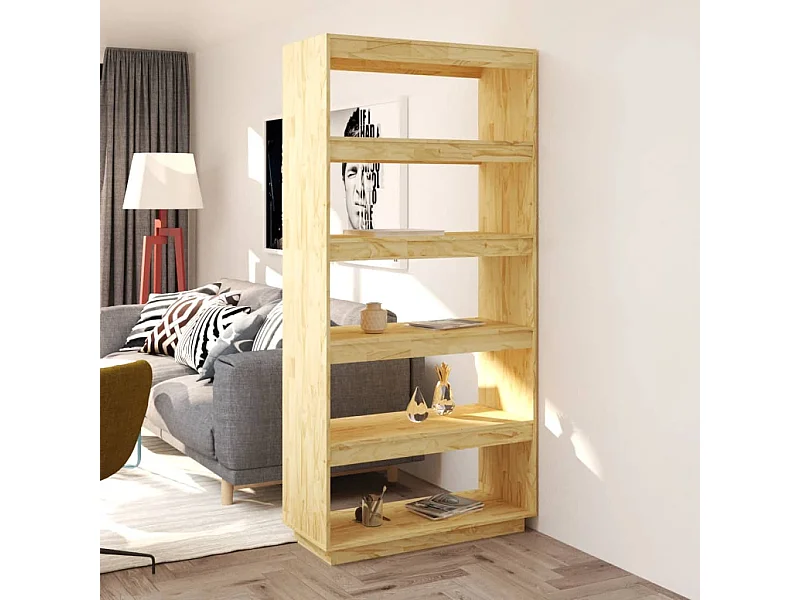 Bibliothèque | Etagère de rangement | Meuble de rangement 80x35x167 cm pin massif