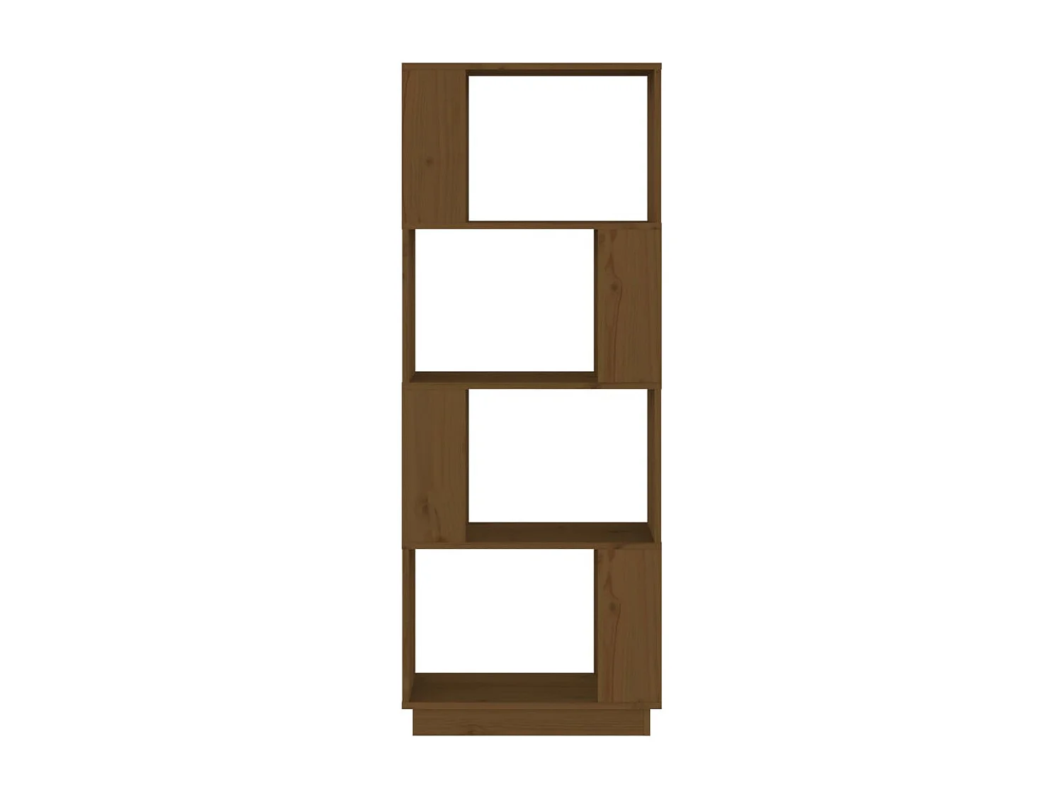 Libreria | Scaffale | Mobile di stoccaggio Divisorio Ambrato 51x25x132 cm in Massello di Pino