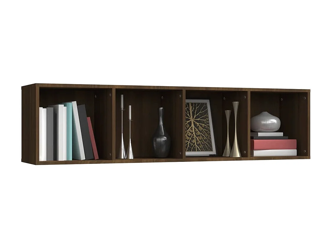 Libreria | Scaffale | Mobile di stoccaggio Mobile TV Rovere Marrone 143x30x36cm Legno Multistrato