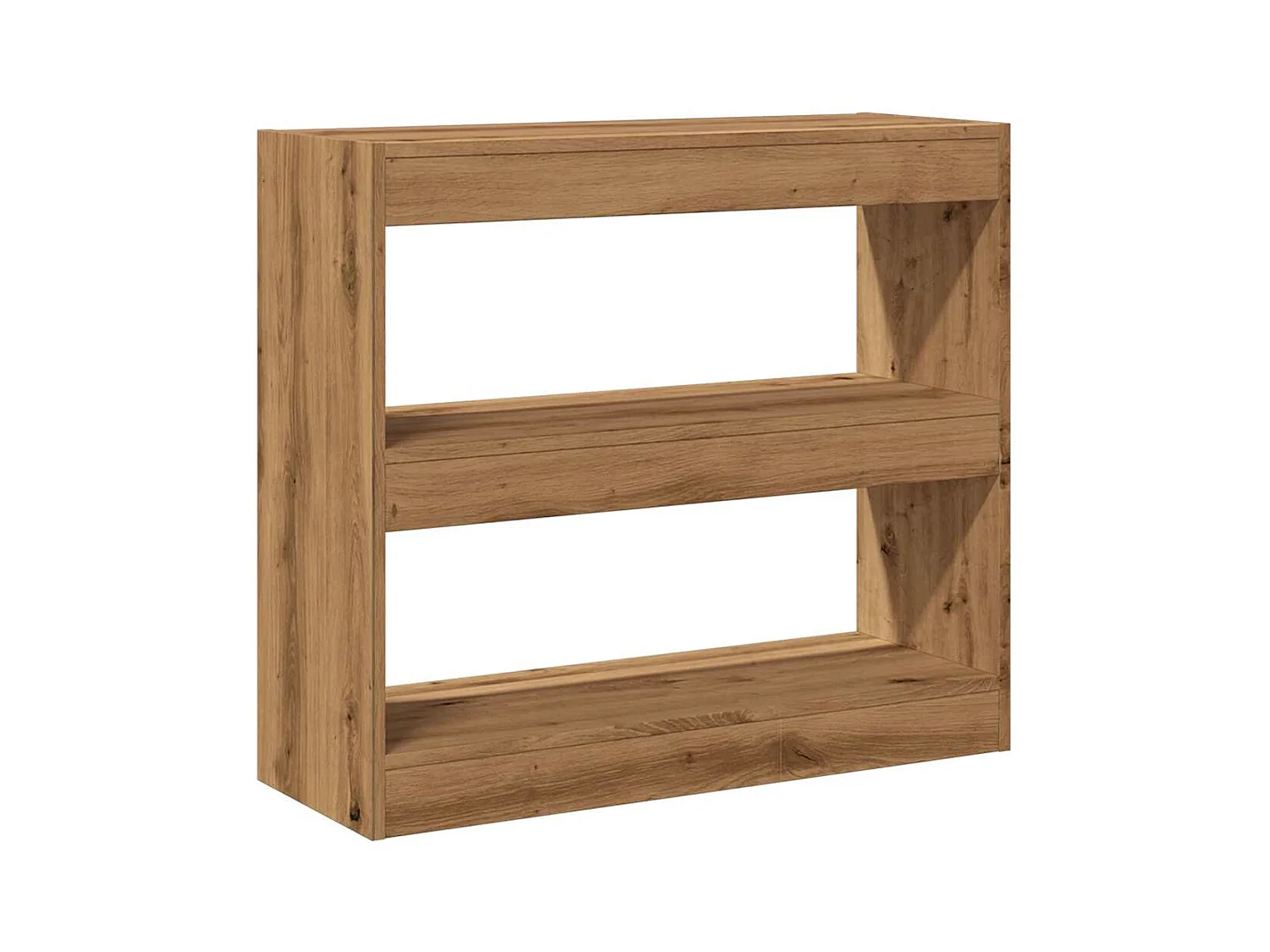 Bibliothèque | Etagère de rangement | Meuble de rangement chêne artisanal 80x30x72 cm