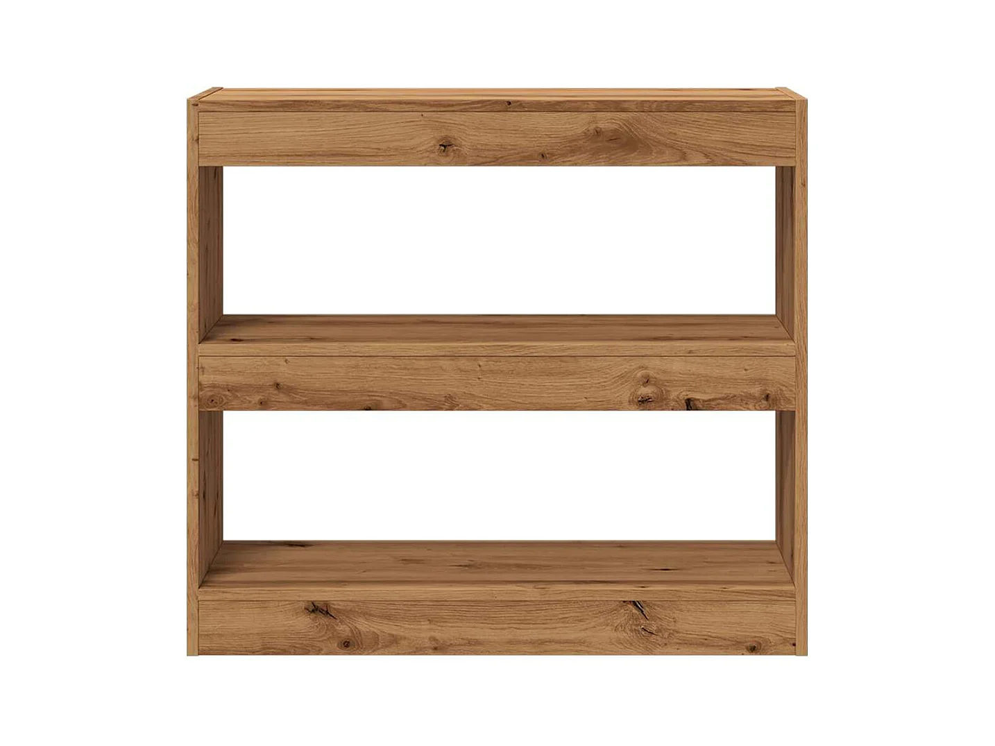 Bibliothèque | Etagère de rangement | Meuble de rangement chêne artisanal 80x30x72 cm