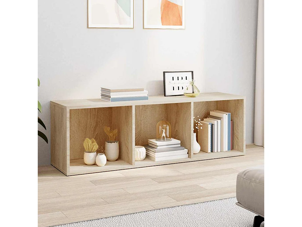 Libreria | Scaffale | Mobile di stoccaggio Mobile TV Rovere Sonoma 36x30x114 cm Legno Multistrato