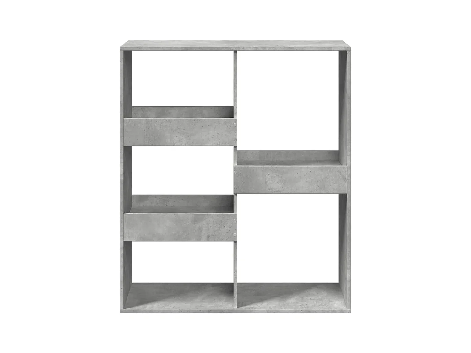 Bibliothèque | Etagère de rangement | Meuble de rangement gris béton 100x33x115 cm