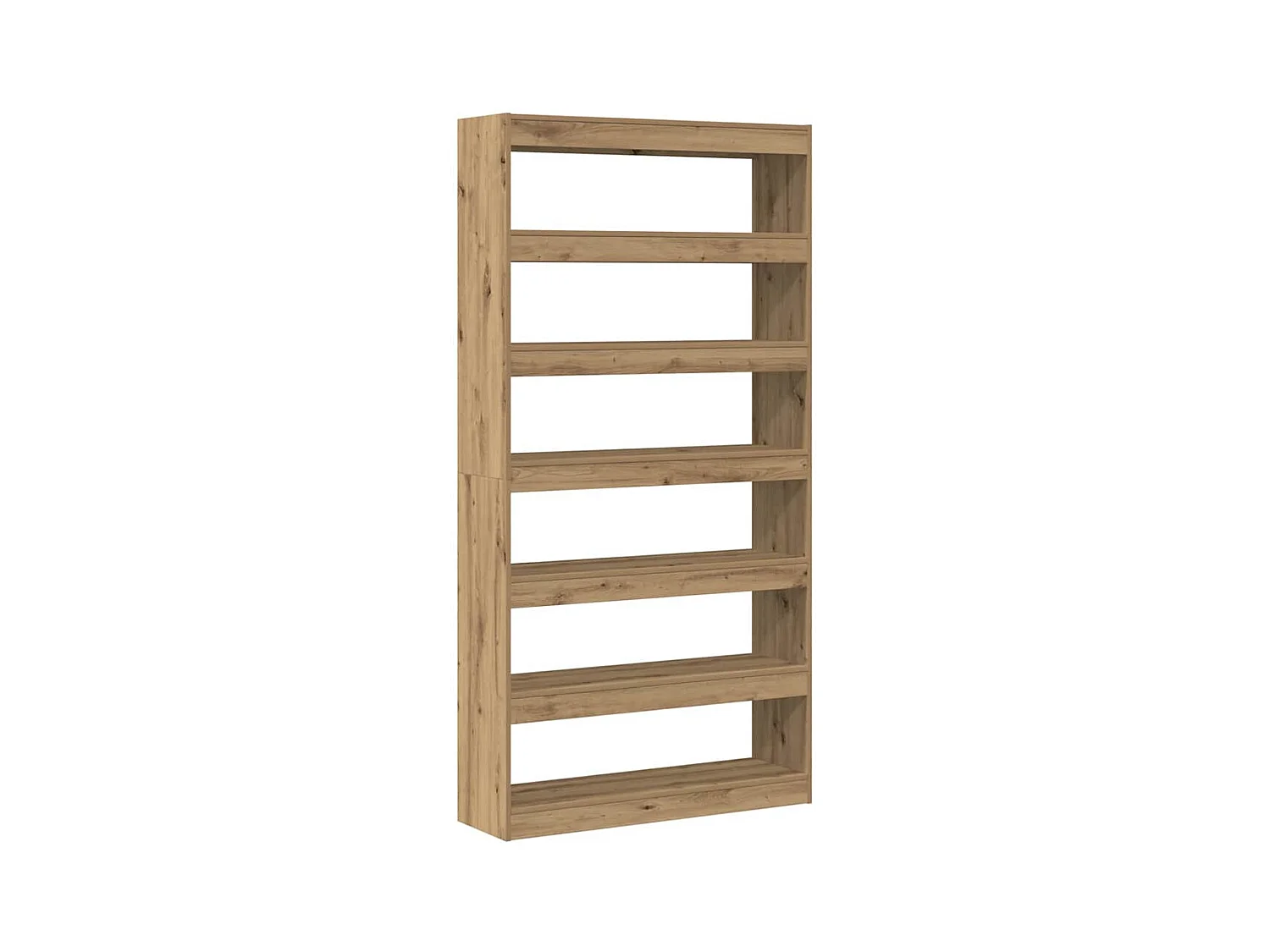 Bibliothèque | Etagère de rangement | Meuble de rangement Chêne artisanal Bois massif 100 x 30 x 198 cm