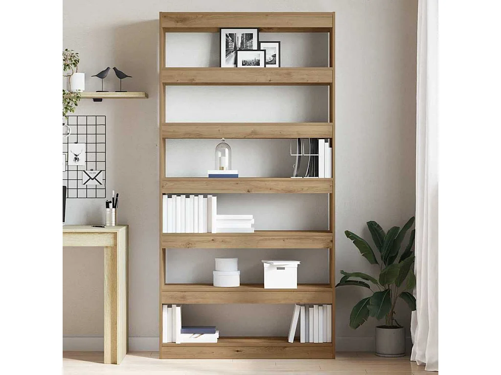 Libreria | Scaffale | Mobile di stoccaggio Rovere artigianale Legno massello 100 x 30 x 198 cm