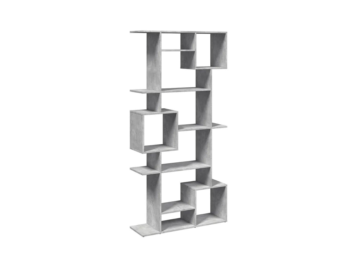 Bibliothèque | Etagère de rangement | Meuble de rangement gris béton 92x29x188 cm bois d'ingénierie