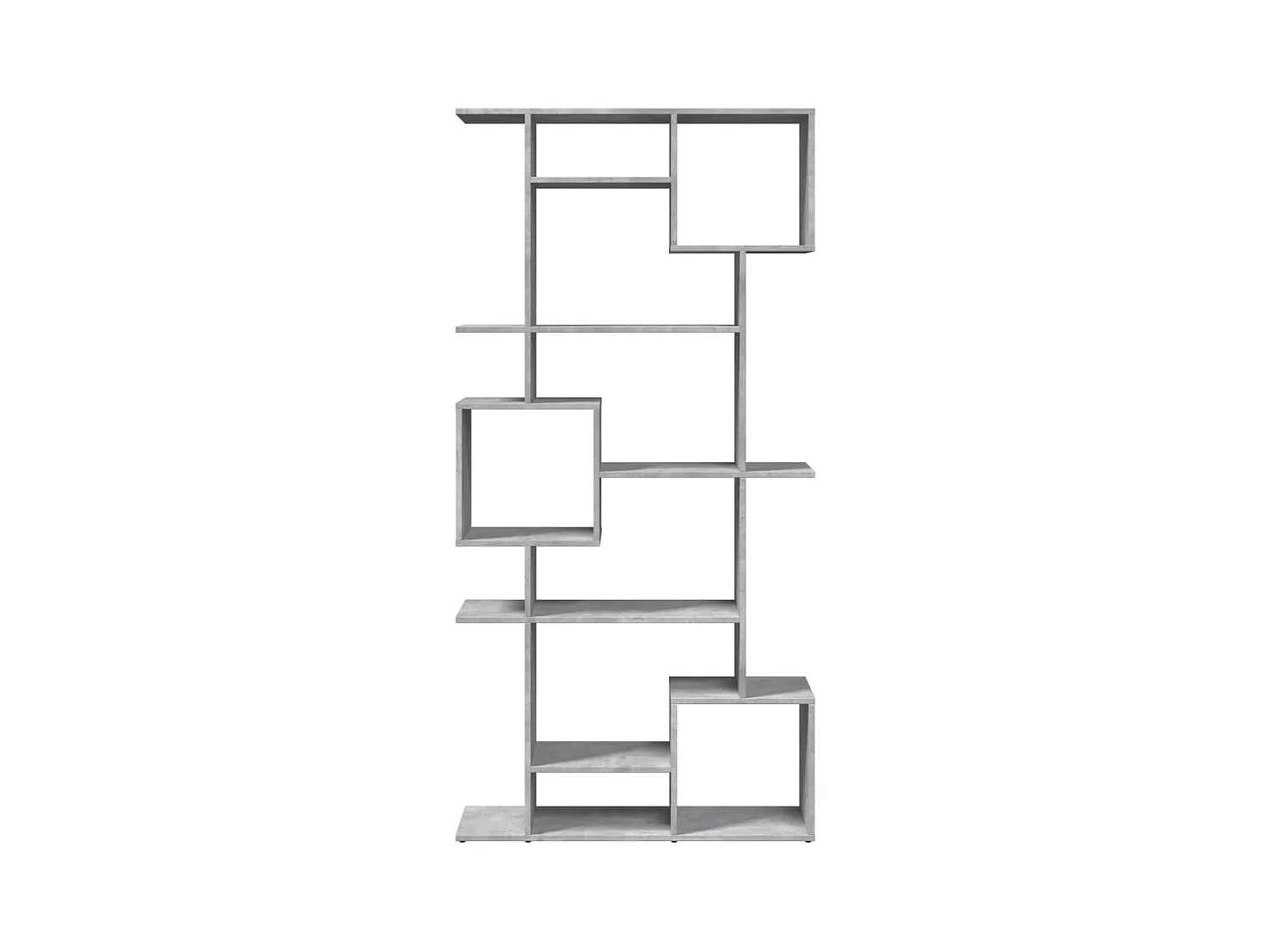 Bibliothèque | Etagère de rangement | Meuble de rangement gris béton 92x29x188 cm bois d'ingénierie