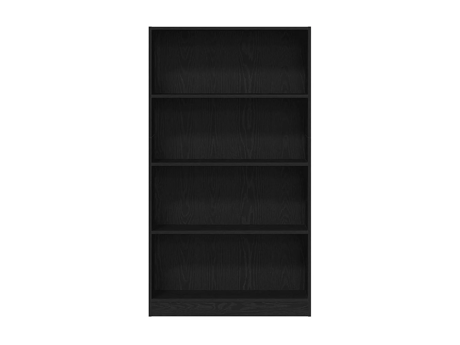 Bibliothèque | Etagère de rangement | Meuble de rangement à 4 niveaux chêne noir 80x24x143 cm