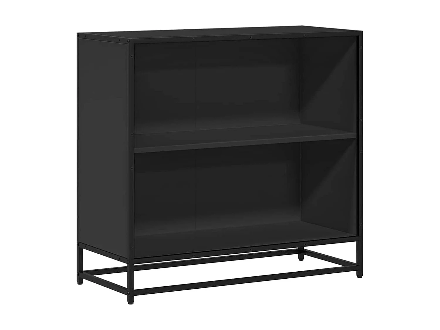 Bibliothèque | Etagère de rangement | Meuble de rangement noir 80,5x35x76 cm bois d'ingénierie
