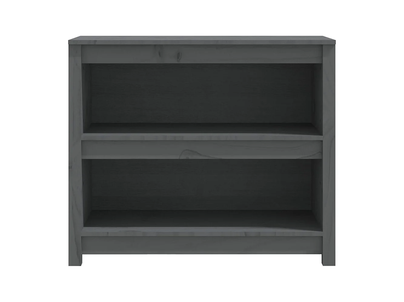 Bibliothèque | Etagère de rangement | Meuble de rangement Gris 80x35x68 cm Bois de pin massif