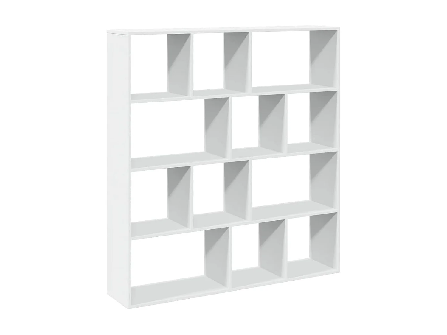 Libreria | Scaffale | Mobile di stoccaggio Bianca 132x29x141,5 cm in Legno Multistrato