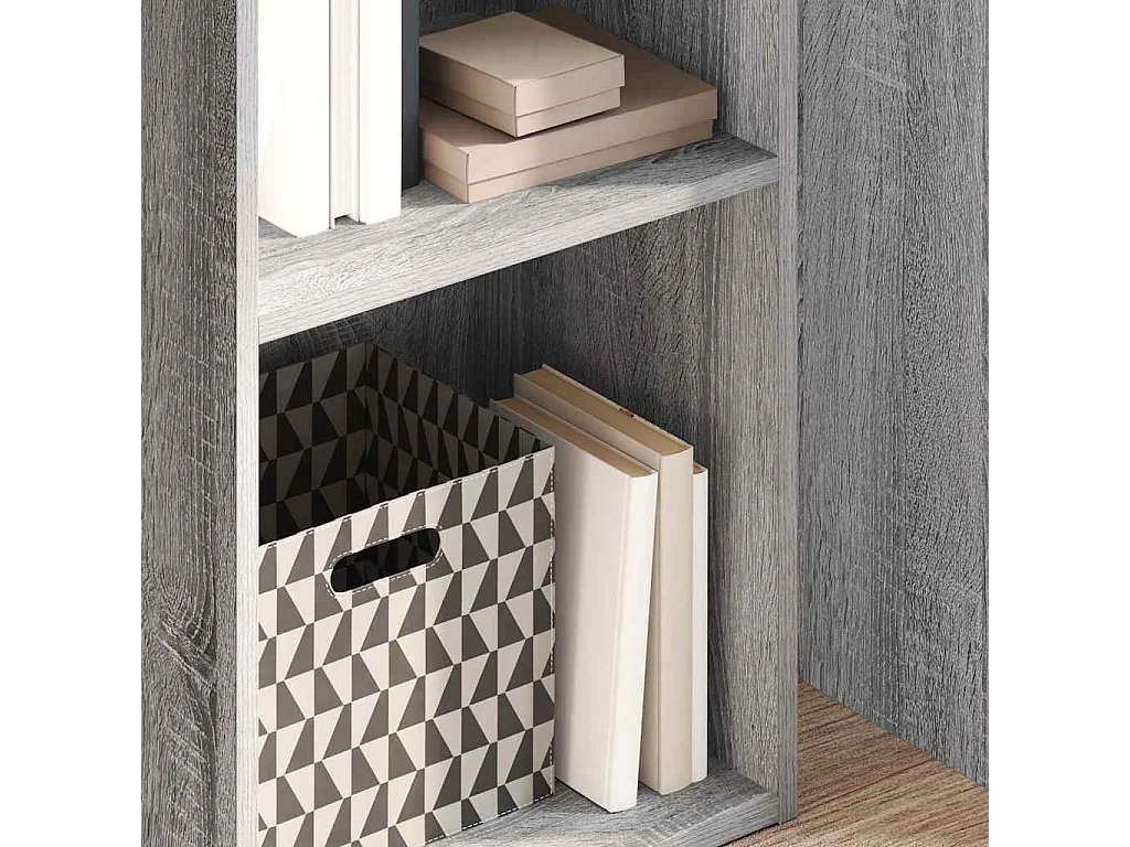 Bibliothèque | Etagère de rangement | Meuble de rangement sonoma gris 40x30x152 cm bois d'ingénierie