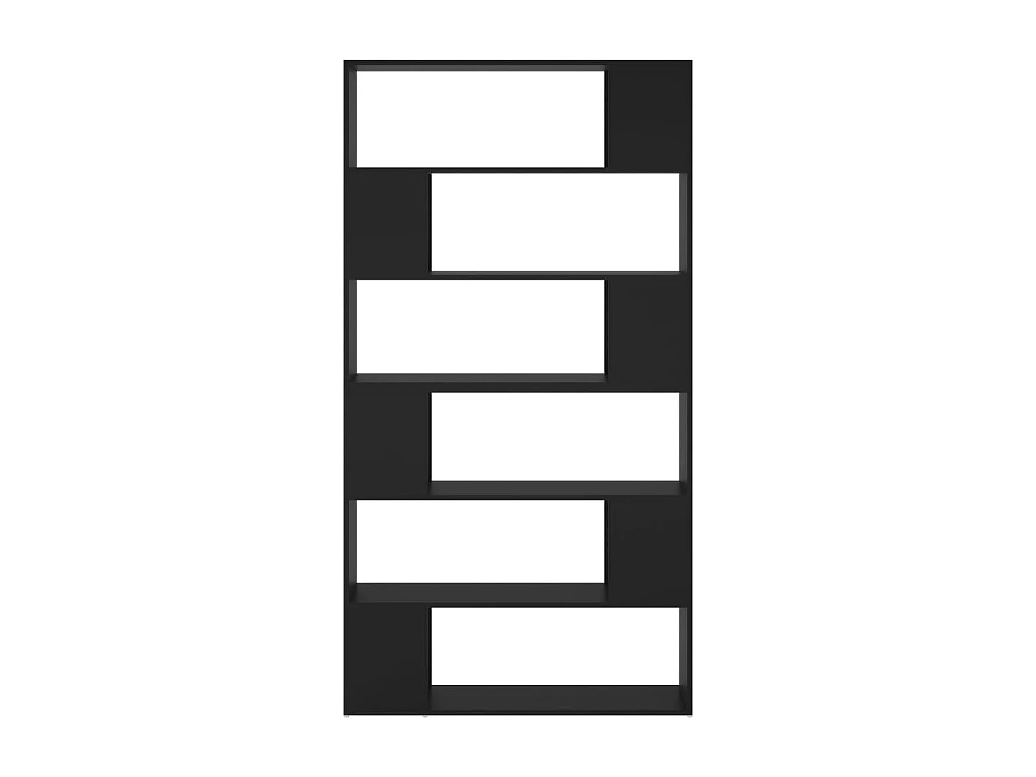 Bibliothèque | Etagère de rangement | Meuble de rangement Noir 100x24x188 cm