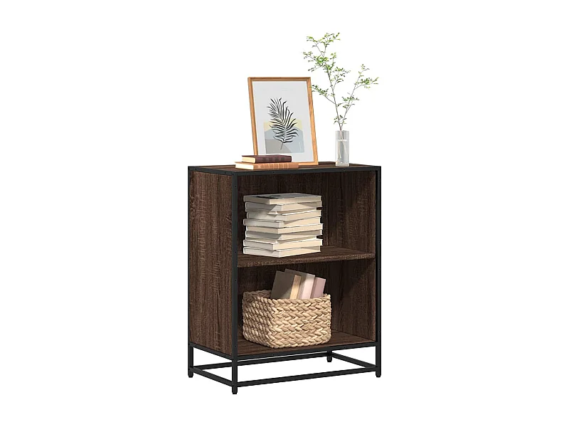 Bibliothèque | Etagère de rangement | Meuble de rangement chêne marron 60x35x76 cm bois d'ingénierie