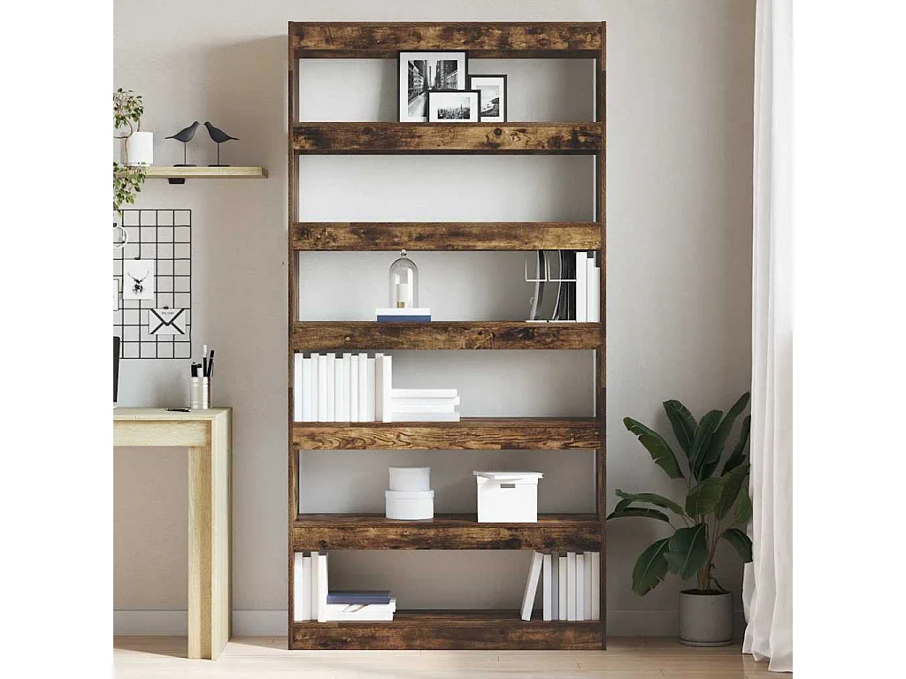 Libreria | Scaffale | Mobile di stoccaggio Marrone Marrone Legno ingegnerizzato 100 x 30 x 198 cm
