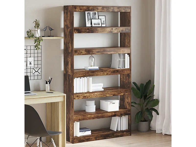 Libreria | Scaffale | Mobile di stoccaggio Marrone Marrone Legno ingegnerizzato 100 x 30 x 198 cm