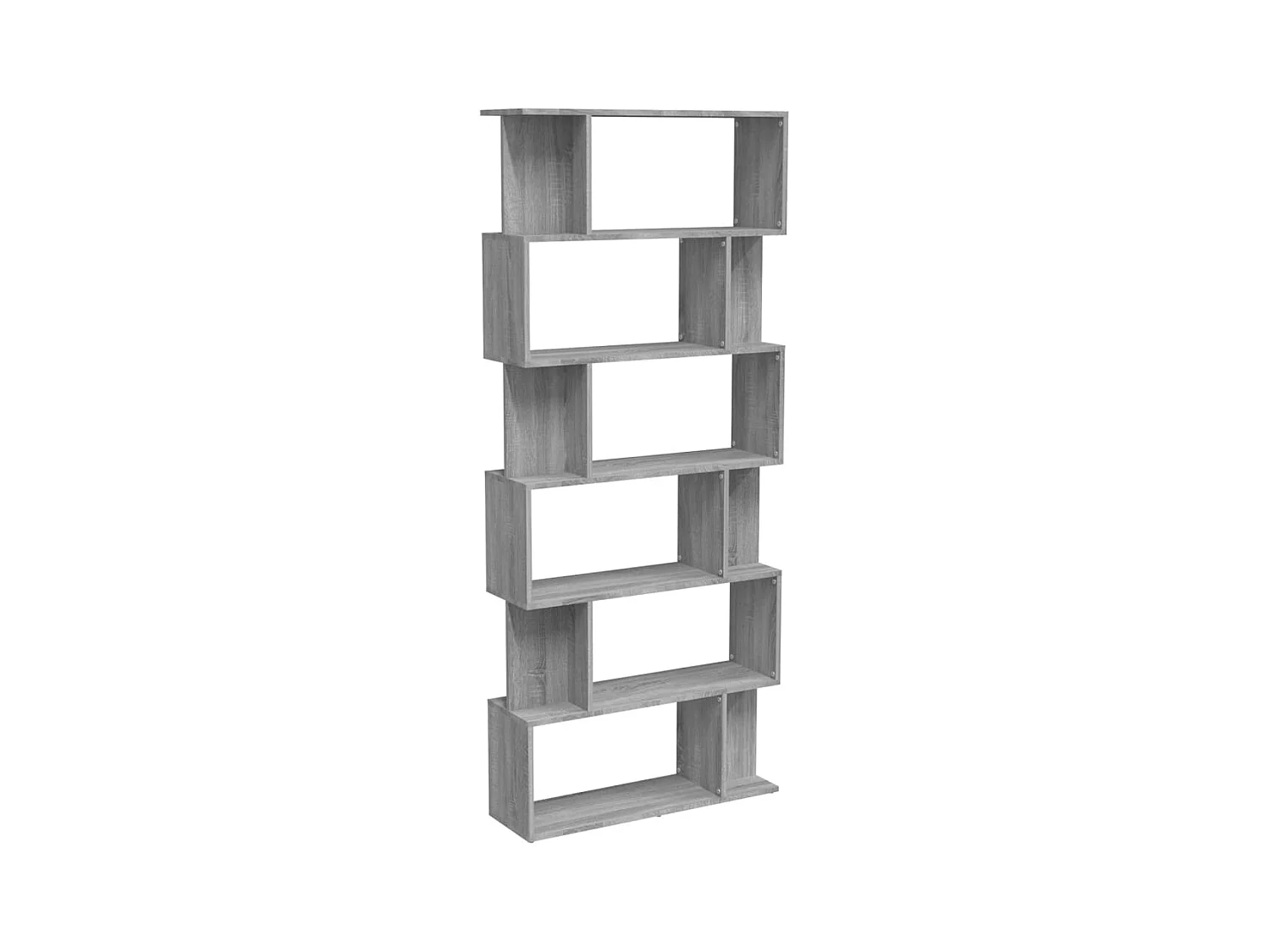 Bibliothèque | Etagère de rangement | Meuble de rangement Sonoma gris 80x24x192 cm Bois d'ingénierie