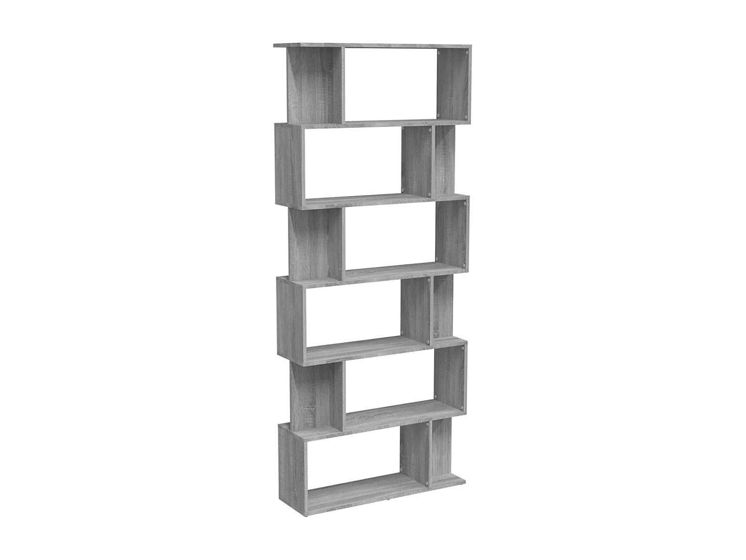 Bibliothèque | Etagère de rangement | Meuble de rangement Sonoma gris 80x24x192 cm Bois d'ingénierie