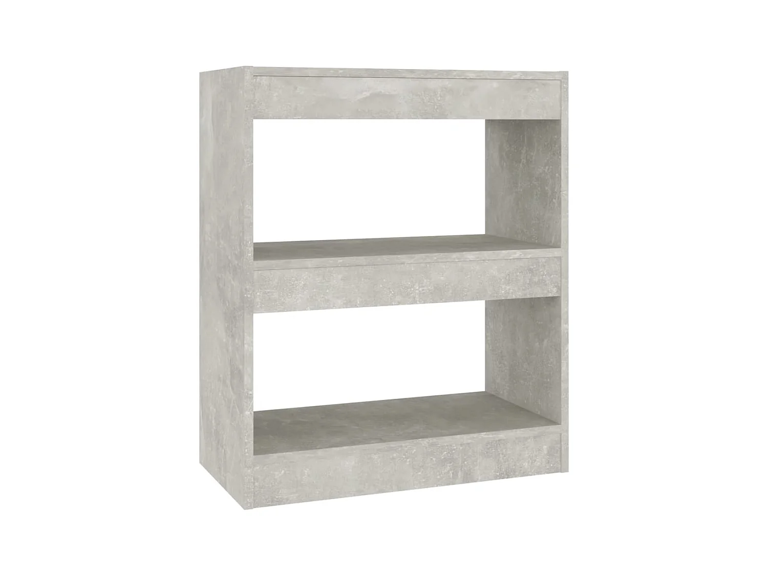 Bibliothèque | Etagère de rangement | Meuble de rangement Gris béton 60x30x72 cm