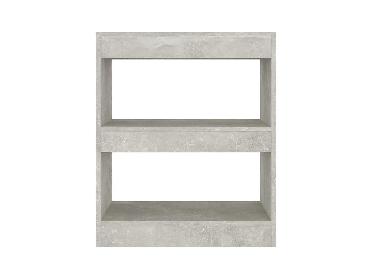 Bibliothèque | Etagère de rangement | Meuble de rangement Gris béton 60x30x72 cm