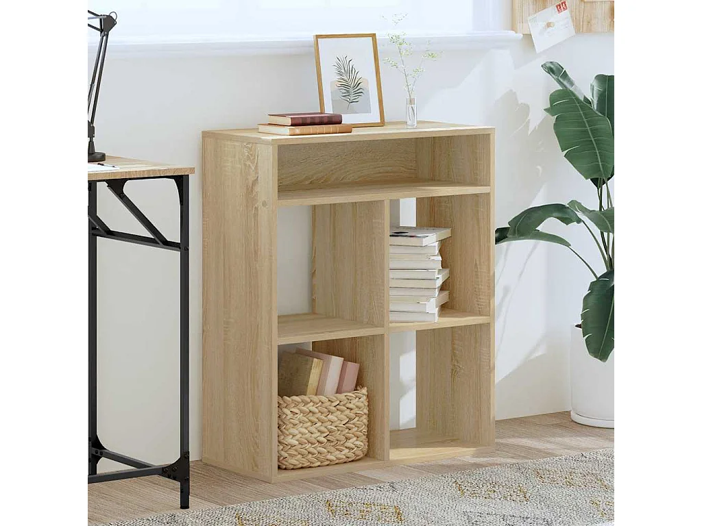 Bibliothèque | Etagère de rangement | Meuble de rangement chêne sonoma 66x31x80 cm bois d'ingénierie
