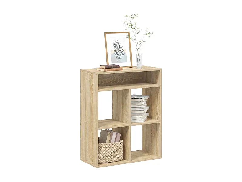 Bibliothèque | Etagère de rangement | Meuble de rangement chêne sonoma 66x31x80 cm bois d'ingénierie