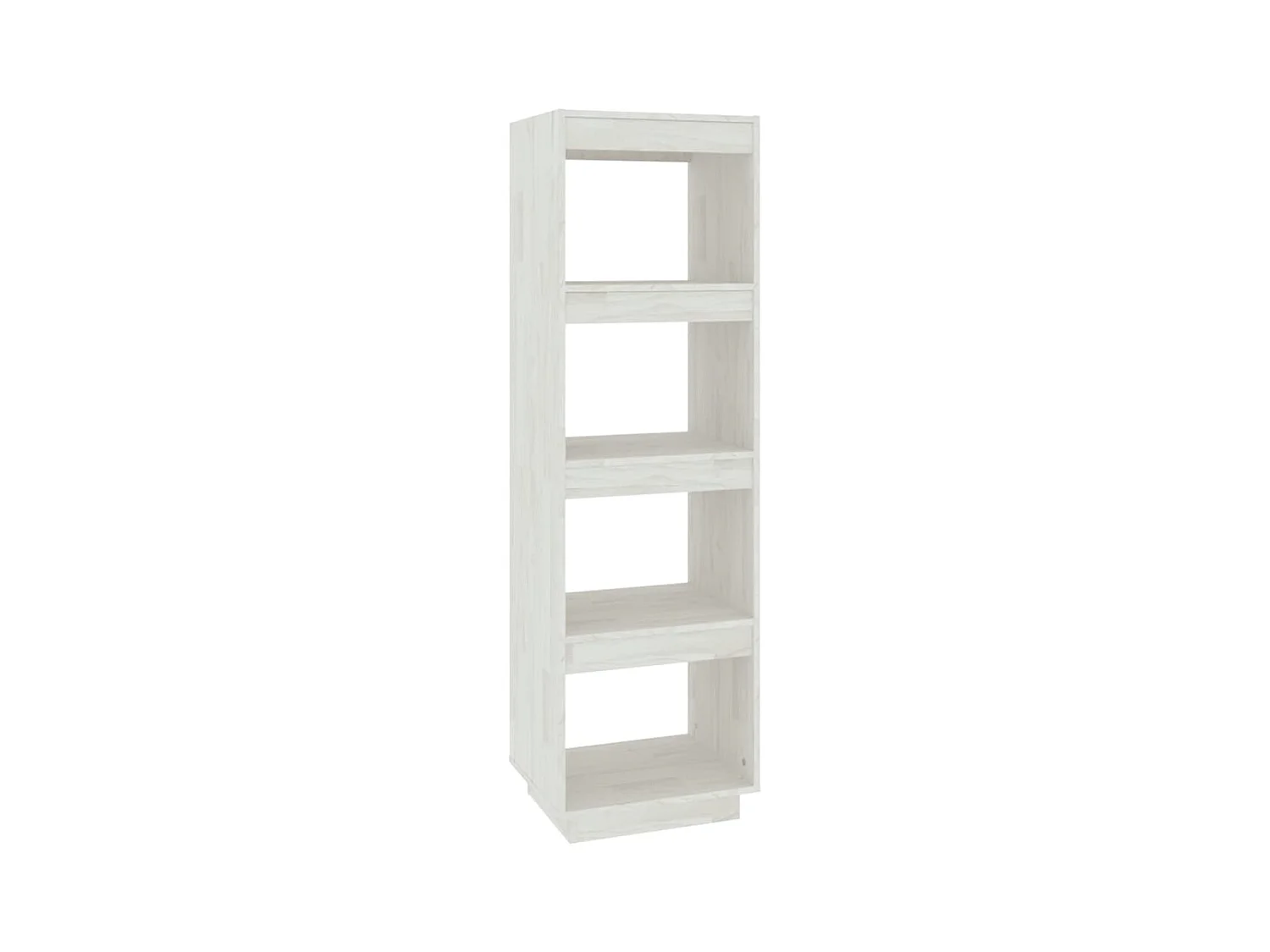 Libreria | Scaffale | Mobile di stoccaggio Divisorio Bianco 40x35x135cm in Legno Massello di Pino