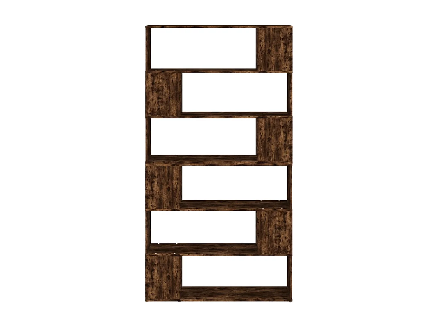 Libreria | Scaffale | Mobile di stoccaggio Divisorio Rovere Fumo 100x24x188 cm