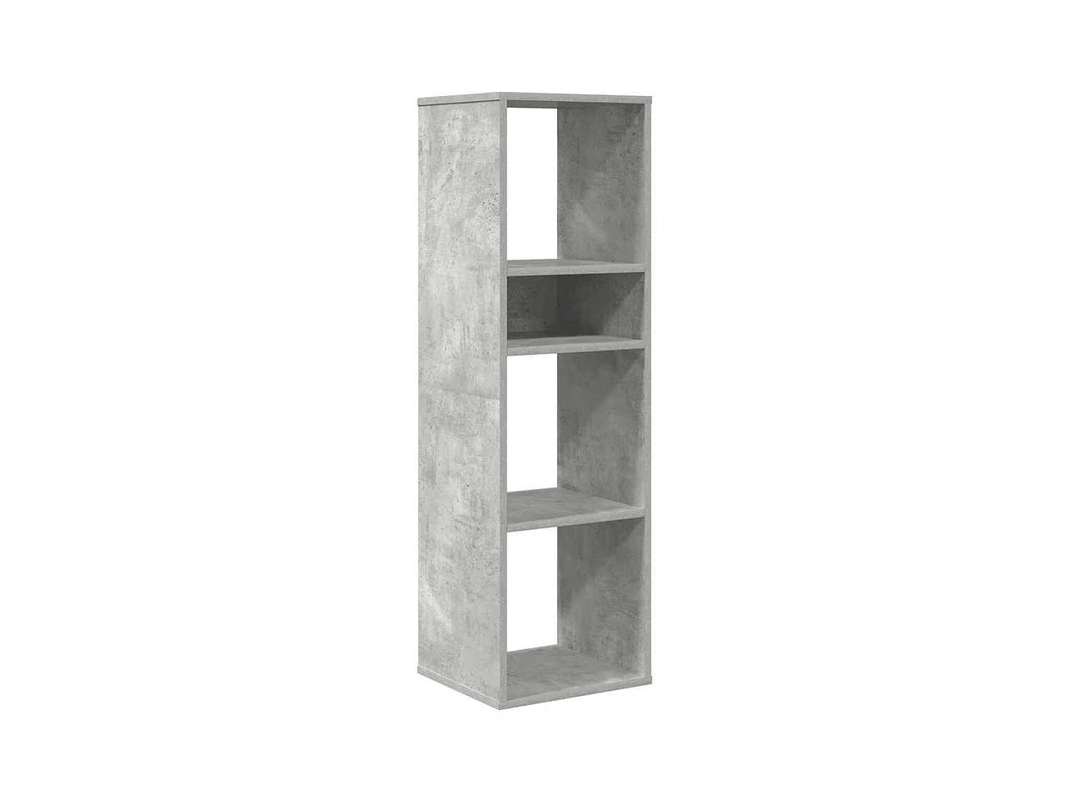 Bibliothèque | Etagère de rangement | Meuble de rangement gris béton 34x31x112 cm bois d'ingénierie