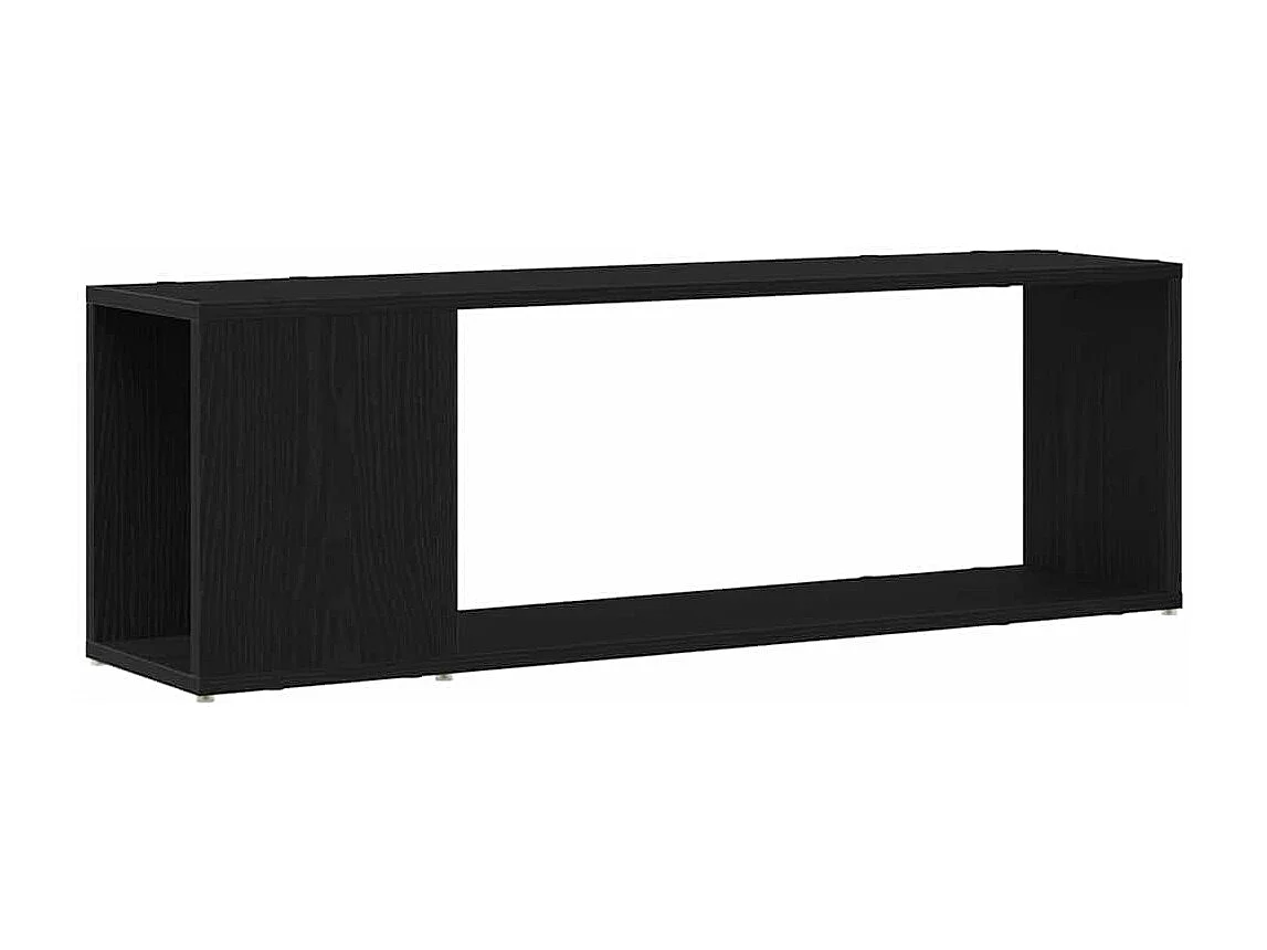 Armadio per Libri | Scaffale Libri | Mobile di stoccaggio in Nero Rovere 100x24x32 cm in Legno Ingegnerizzato