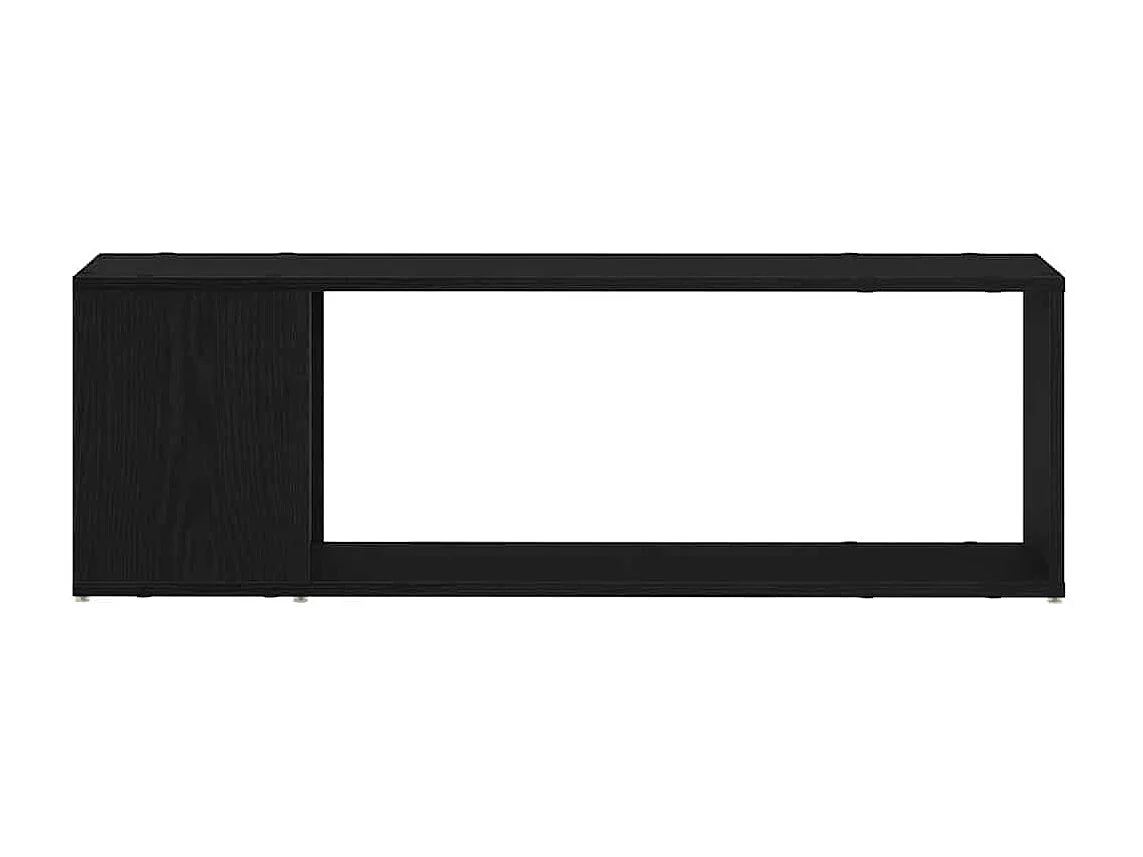 Armadio per Libri | Scaffale Libri | Mobile di stoccaggio in Nero Rovere 100x24x32 cm in Legno Ingegnerizzato